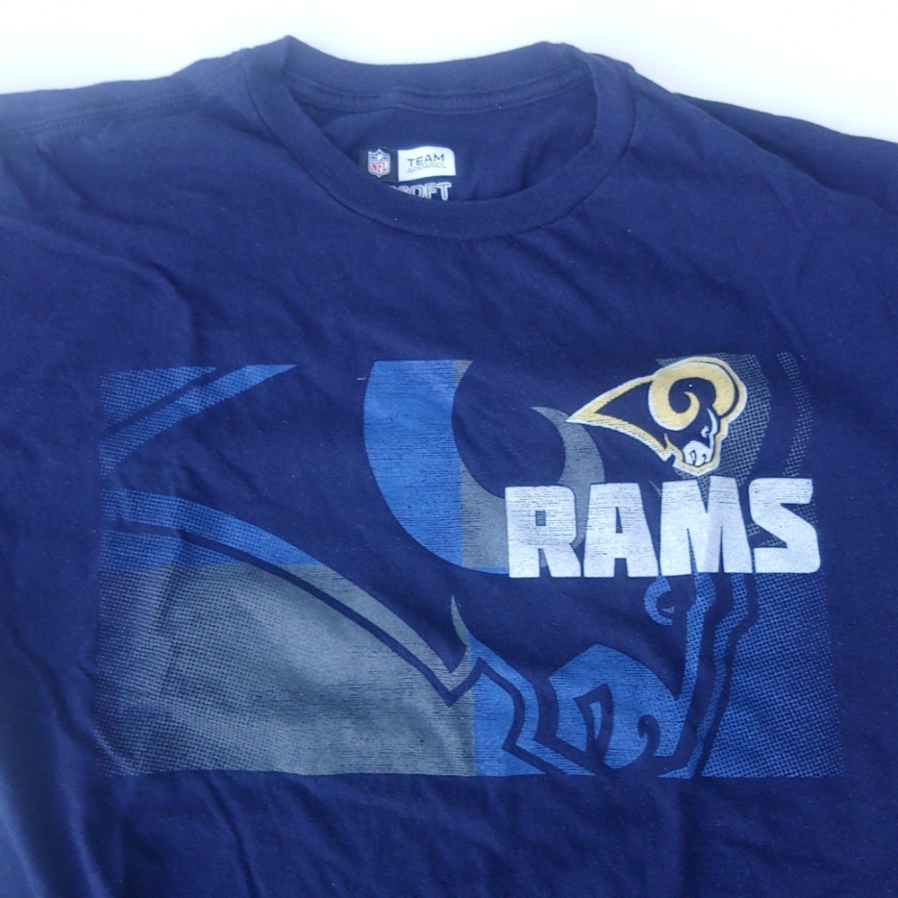 Los Angeles Rams large t-shirt blue men's NFL